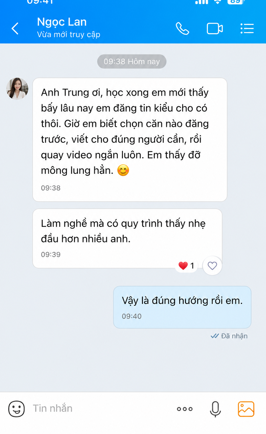 Cảm nhận học viên — Ngọc Lan