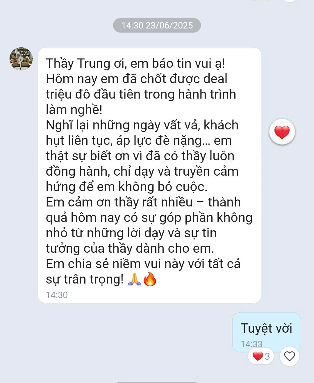 Cảm nhận học viên — Đinh Hạnh