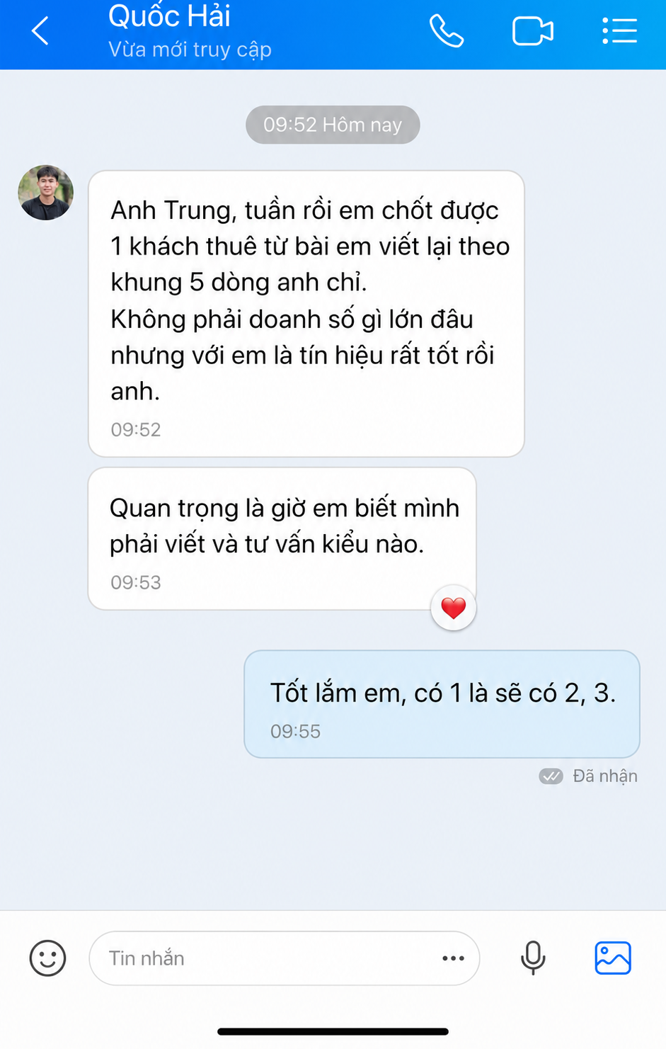 Cảm nhận học viên — Quốc Hải